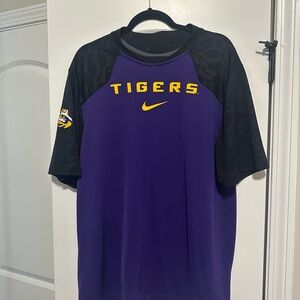 Nike LSU Men's Purple and Black Tigers Shirt